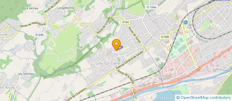 localisation de l'entreprise LA LETTRE DE SAVOIE DEMAIN  ALBERTVILLE