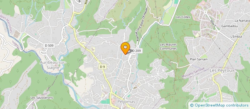 localisation de l'entreprise LA LEVADE JMB  PEGOMAS