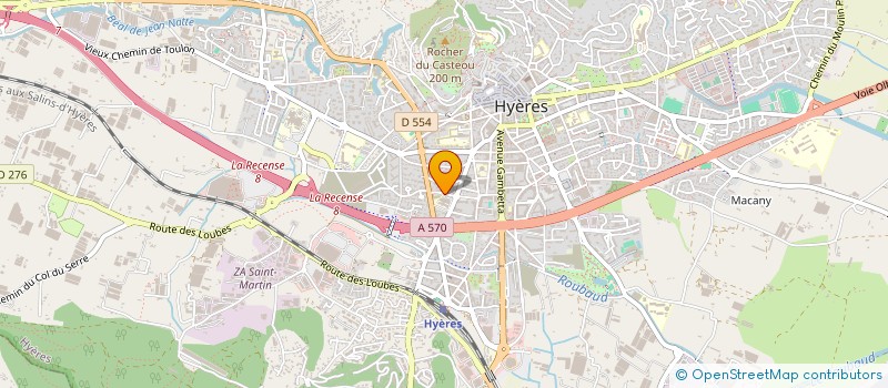 localisation de l'entreprise LA LEVANTINE à HYERES