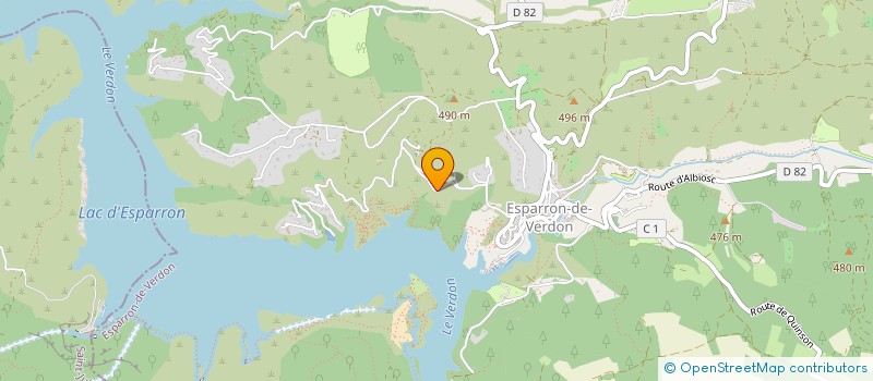 localisation de l'entreprise LA LEVRIERE REWIND  ESPARRON-DE-VERDON