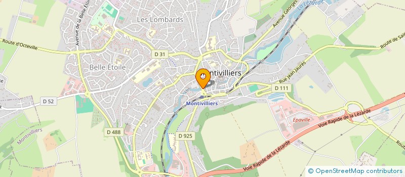 localisation de l'entreprise LA LEZARDE  MONTIVILLIERS