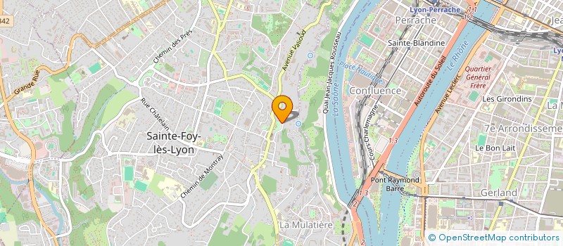 localisation de l'entreprise LA LEZARDIERE  SAINTE-FOY-LES-LYON