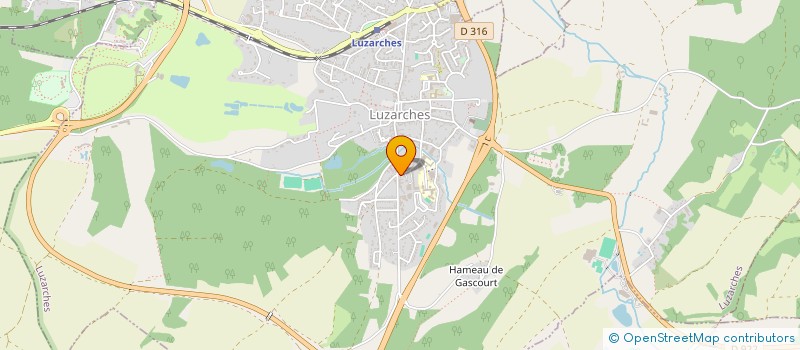 localisation de l'entreprise LA LEZARDIERE à LUZARCHES
