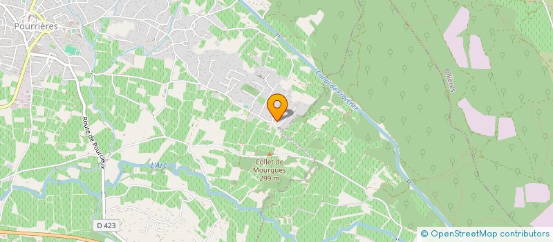 localisation de l'entreprise LA LEZARDIERE  POURRIERES