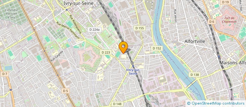 localisation de l'entreprise LA LIBELLULE à VITRY-SUR-SEINE