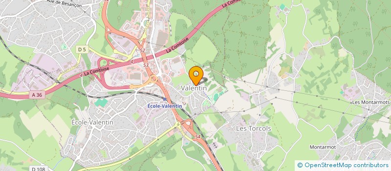 localisation de l'entreprise LA LIBELLULE  ECOLE-VALENTIN