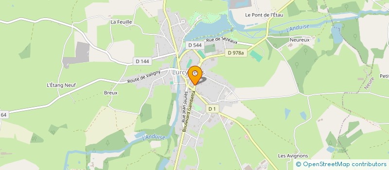 localisation de l'entreprise LA LIBELLULE à LURCY-LEVIS