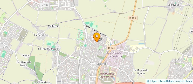 localisation de l'entreprise LA LIBELLULE  LAGORD