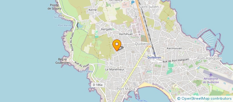 localisation de l'entreprise LA LIBELLULE à QUIBERON