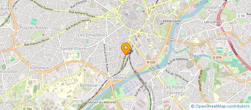 localisation de l'entreprise LA LIBELLULE à LIMOGES