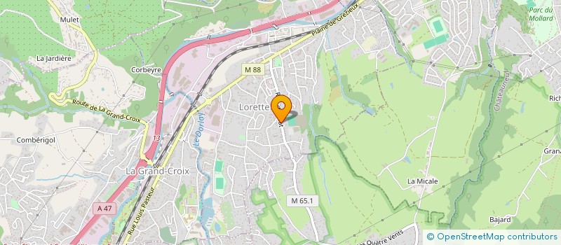 localisation de l'entreprise LA LIBELLULE BLEUE  LORETTE