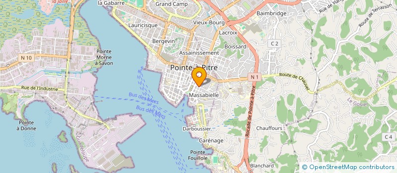 localisation de l'entreprise LA LIBELLULE CREOLE à POINTE-A-PITRE