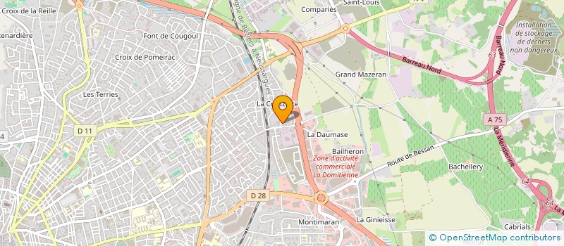 localisation de l'entreprise LA LIBELLULE ECOLE VERTE ALTERNATIVE  SAINT-MARTIN-DE-L'ARCON