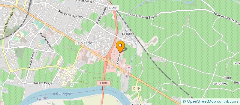 localisation de l'entreprise LA LIBELLULE-FEELING à LIBOURNE