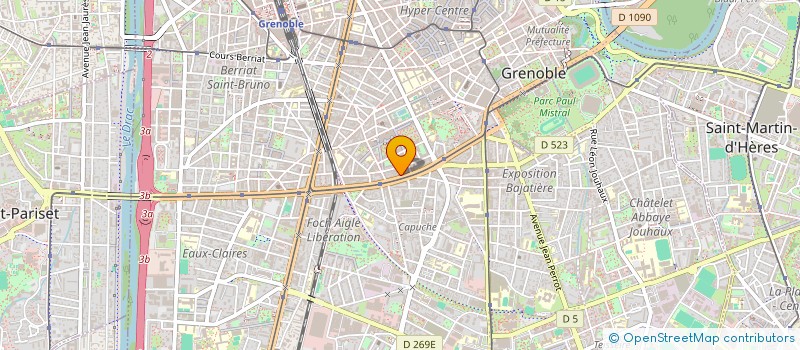 localisation de l'entreprise LA LIBERATION à GRENOBLE