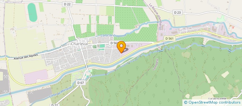 localisation de l'entreprise LA LIBERATION  CHARLEVAL