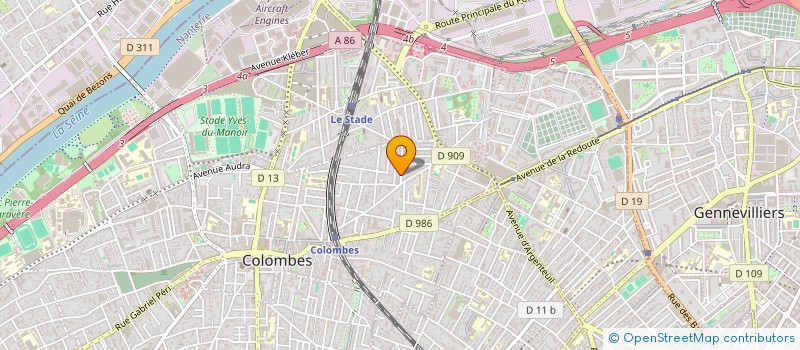 localisation de l'entreprise LA LIBERTE à COLOMBES