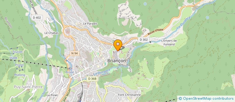 localisation de l'entreprise LA LIBRAIRIE DE LA GARGOUILLE  BRIANCON