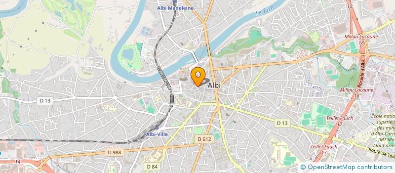 localisation de l'entreprise LA LIBRAIRIE DES ENFANTS  ALBI