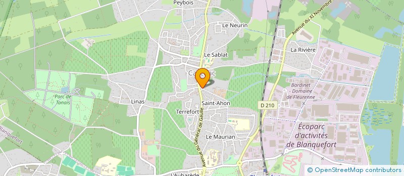 localisation de l'entreprise LA LIBRAIRIE DU 77 à BLANQUEFORT
