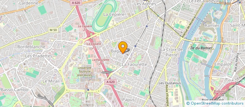 localisation de l'entreprise LA LIBRAIRIE DU BONHEUR à TOULOUSE