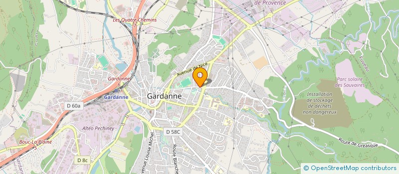 localisation de l'entreprise LA LIBRAIRIE DU LYCEE  GARDANNE
