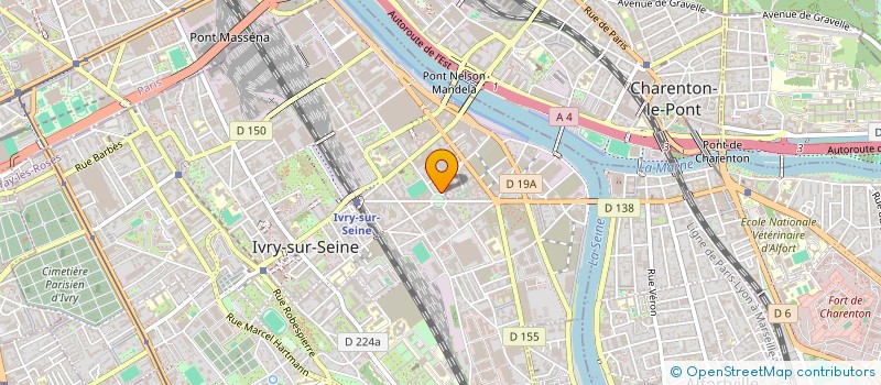 localisation de l'entreprise LA LIBRAIRIE DU PARC à IVRY-SUR-SEINE