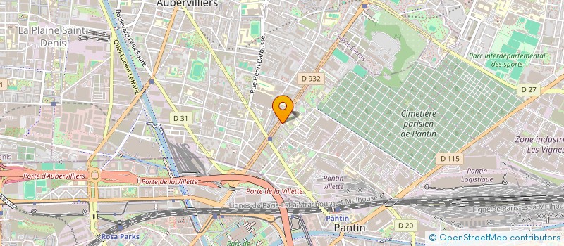 localisation de l'entreprise LA LICORNE à PANTIN