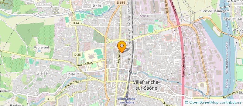 localisation de l'entreprise LA LICORNE à VILLEFRANCHE-SUR-SAONE
