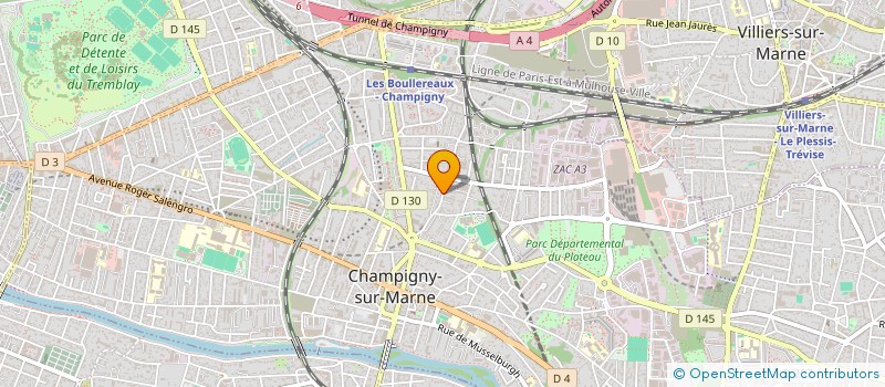 localisation de l'entreprise LA LICORNE à CHAMPIGNY-SUR-MARNE