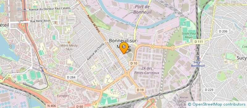 localisation de l'entreprise LA LICORNE  BONNEUIL-SUR-MARNE