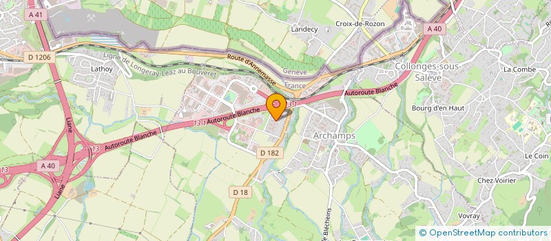 localisation de l'entreprise LA LICORNE  ARCHAMPS