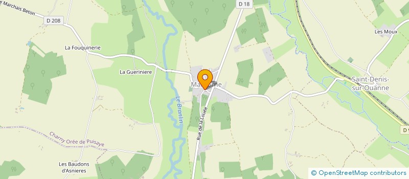 localisation de l'entreprise LA LICORNE à CHARNY OREE DE PUISAYE