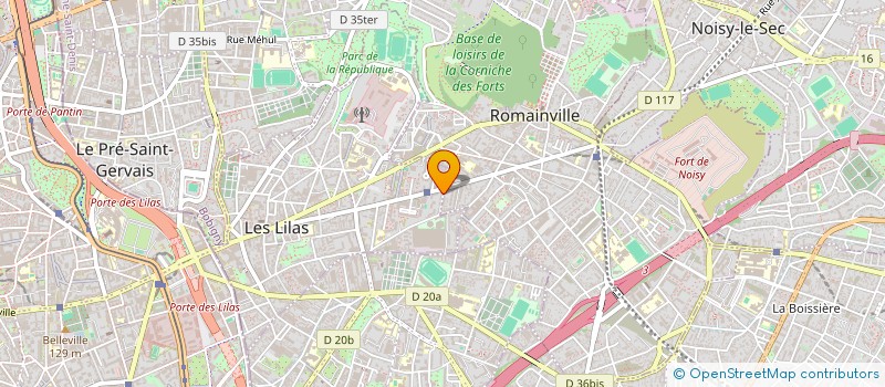 localisation de l'entreprise LA LICORNE à LES LILAS