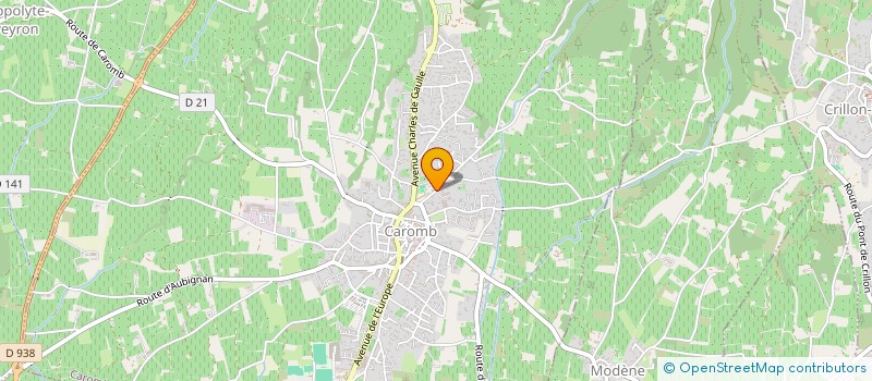 localisation de l'entreprise LA LICORNE  CAROMB