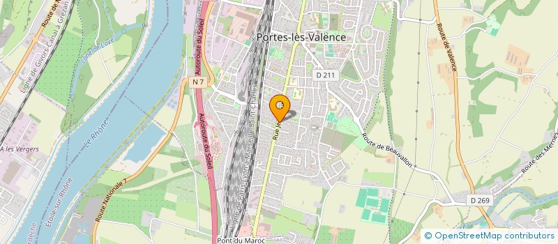 localisation de l'entreprise LA LICORNE  PORTES-LES-VALENCE