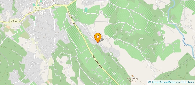 localisation de l'entreprise LA LICORNE BLANCHE  LORGUES