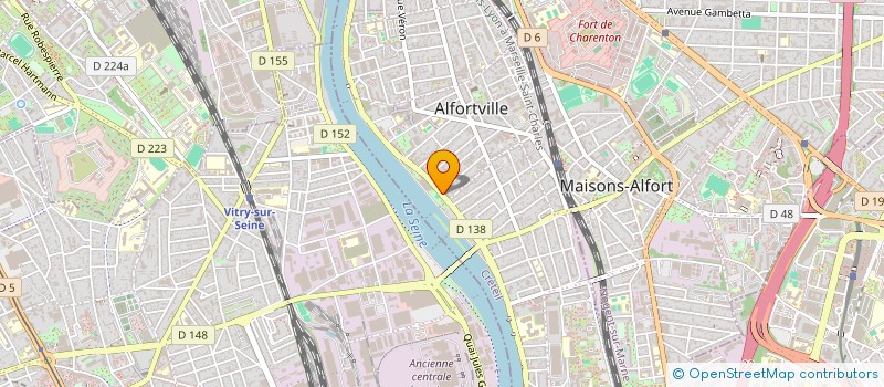 localisation de l'entreprise LA LICORNE DE SEINE à ALFORTVILLE