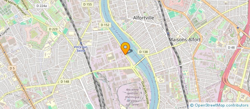 localisation de l'entreprise LA LICORNE EN CHANTIER à VITRY-SUR-SEINE