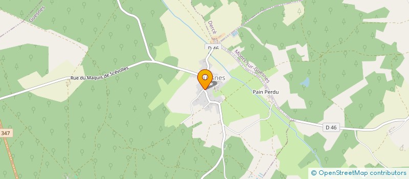 localisation de l'entreprise LA LICORNE MONTOISE  MONTS-SUR-GUESNES