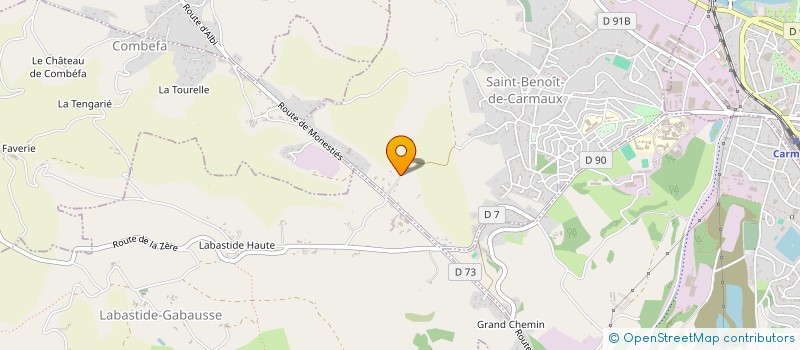 localisation de l'entreprise LA LICORNE OCCITANE  SAINT-BENOIT-DE-CARMAUX