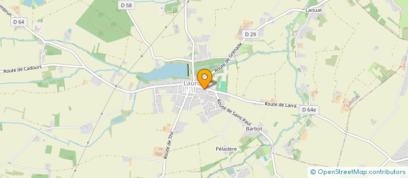 localisation de l'entreprise LA LICORNE PHILAE  LAUNAC