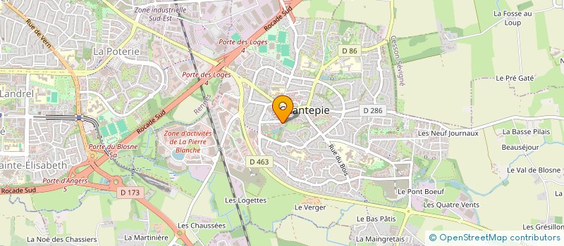 localisation de l'entreprise LA LIEBRE DORADA  CHANTEPIE