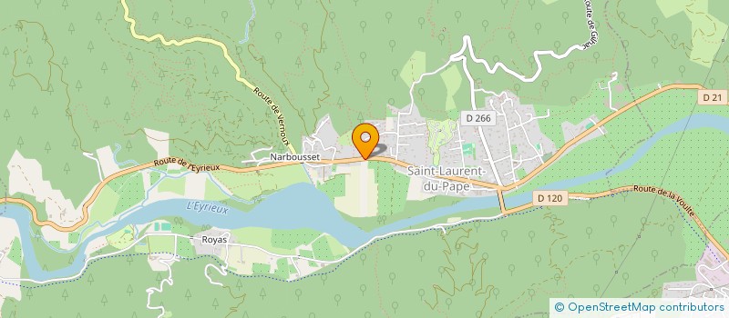 localisation de l'entreprise LA LIESSE  SAINT-LAURENT-DU-PAPE