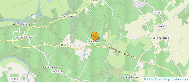 localisation de l'entreprise LA LIGERIENNE  ROCHEFORT-SUR-LOIRE