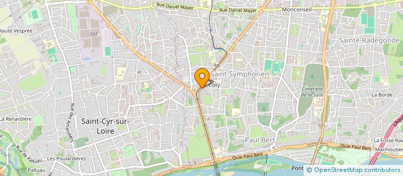 localisation de l'entreprise LA LIGERIENNE DE CHAUFFAGE  TOURS