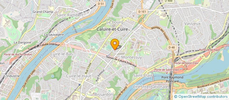 localisation de l'entreprise LA LIGNE à CALUIRE-ET-CUIRE