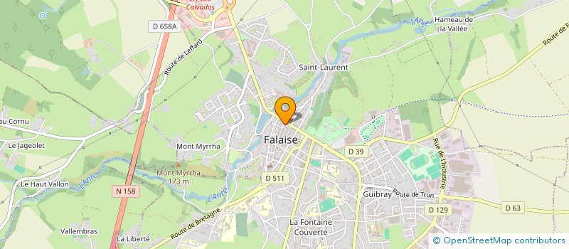 localisation de l'entreprise LA LIGNE  FALAISE