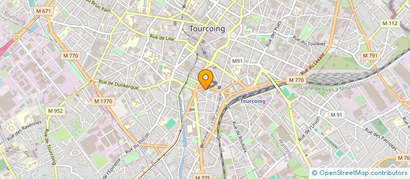 localisation de l'entreprise LA LIGNE BLEUE  TOURCOING