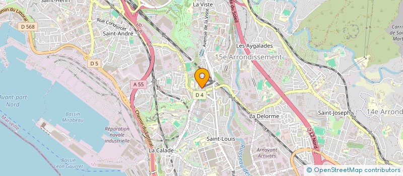 localisation de l'entreprise LA LIGNE BLEUE à MARSEILLE